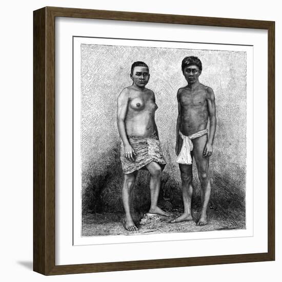 Young Talamancas Indians, Central America, C1890-null-Framed Giclee Print