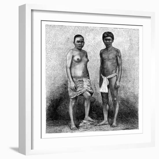 Young Talamancas Indians, Central America, C1890-null-Framed Giclee Print