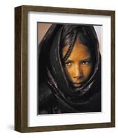 Young Taureg Woman Niger-Jean-Luc Manaud-Framed Art Print