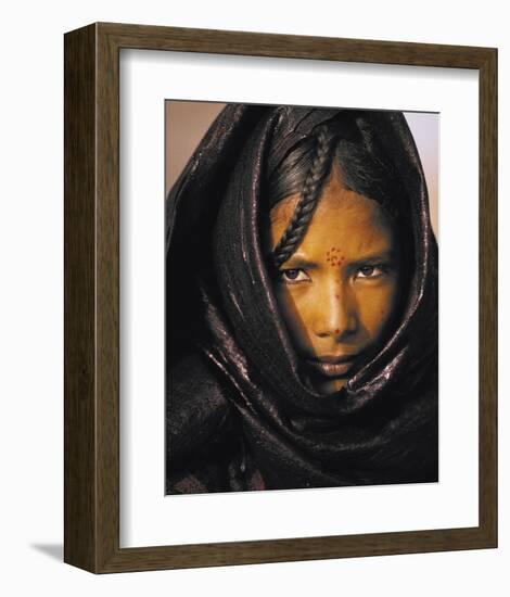 Young Taureg Woman Niger-Jean-Luc Manaud-Framed Art Print