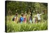 Young Teacher with Children on Nature Field Trip-Nosnibor137-Stretched Canvas