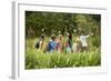 Young Teacher with Children on Nature Field Trip-Nosnibor137-Framed Photographic Print