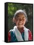 Young Tibetan Girl, Tibet, China-Keren Su-Framed Stretched Canvas