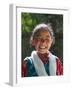 Young Tibetan Girl, Tibet, China-Keren Su-Framed Photographic Print