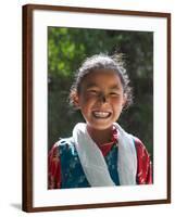 Young Tibetan Girl, Tibet, China-Keren Su-Framed Photographic Print