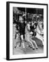 Young Turkish Prodigy Hassan Kaptan Riding a Merry Go Round-Gordon Parks-Framed Photographic Print