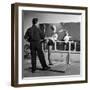 Young Upcoming Starlet Marilyn Monroe Practicing in Dance Class-J^ R^ Eyerman-Framed Premium Photographic Print