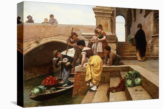 Young Venetian Vendors-Antonio Paoletti-Stretched Canvas