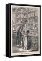 Young Well-Off Mother Spoils Her Little Girl with Sweets-null-Framed Stretched Canvas