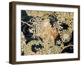 Young Woman, 1898-99-Alphonse Mucha-Framed Giclee Print