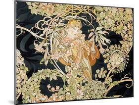 Young Woman, 1898-99-Alphonse Mucha-Mounted Giclee Print