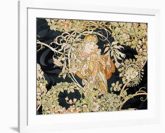 Young Woman, 1898-99-Alphonse Mucha-Framed Giclee Print