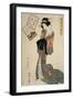 Young Woman Adjusting a Brooch in Her Hair-null-Framed Giclee Print