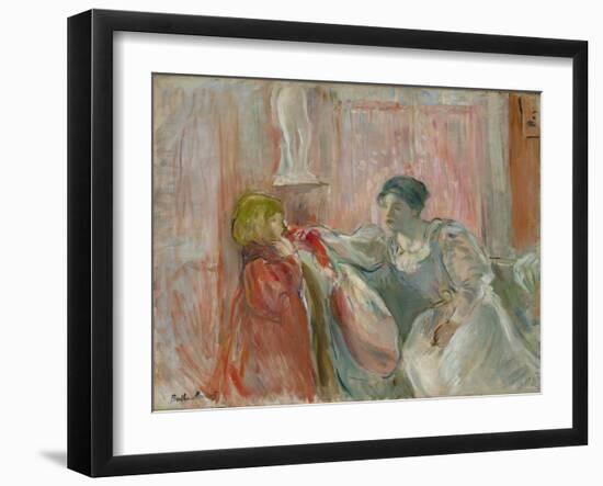 Young Woman and Child, 1894-Berthe Morisot-Framed Giclee Print