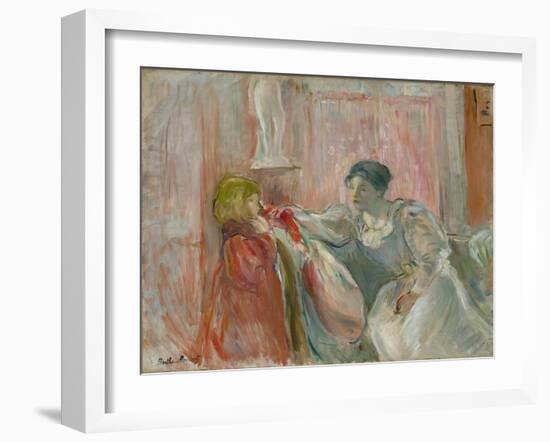 Young Woman and Child, 1894-Berthe Morisot-Framed Giclee Print