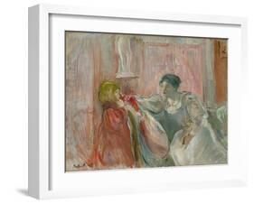 Young Woman and Child, 1894-Berthe Morisot-Framed Giclee Print