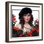 "Young Woman and Flowers,"May 17, 1924-J. Knowles Hare-Framed Giclee Print