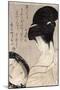 Young Woman Applying Make-Up, c.1795-96-Kitagawa Utamaro-Mounted Giclee Print