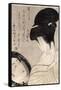 Young Woman Applying Make-Up, c.1795-96-Kitagawa Utamaro-Framed Stretched Canvas