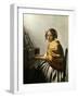 Young Woman at a Virginal-Johannes Vermeer-Framed Giclee Print