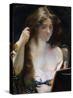 Young Woman at Her Toilet; Jeune Femme a Sa Toilette-Paul Albert Besnard-Stretched Canvas