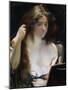 Young Woman at Her Toilet; Jeune Femme a Sa Toilette-Paul Albert Besnard-Mounted Giclee Print