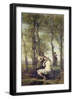 Young Woman at Her Toilet-Jean-Baptiste-Camille Corot-Framed Giclee Print