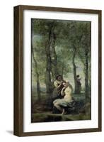 Young Woman at Her Toilet-Jean-Baptiste-Camille Corot-Framed Giclee Print