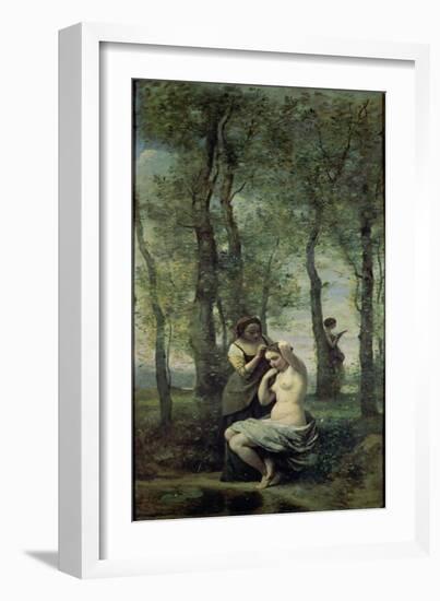 Young Woman at Her Toilet-Jean-Baptiste-Camille Corot-Framed Giclee Print