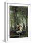 Young Woman at Her Toilet-Jean-Baptiste-Camille Corot-Framed Giclee Print