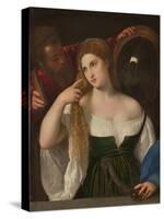 Young Woman at Her Toilette, Ca 1515-Titian (Tiziano Vecelli)-Stretched Canvas