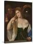 Young Woman at Her Toilette, Ca 1515-Titian (Tiziano Vecelli)-Stretched Canvas