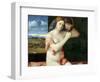 Young Woman at Her Toilette-Giovanni Bellini-Framed Giclee Print