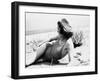 Young Woman at the Beach, Ca. 1938-null-Framed Premium Photographic Print