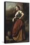 Young Woman at the Well-Jean-Baptiste-Camille Corot-Framed Stretched Canvas