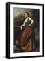 Young Woman at the Well-Jean-Baptiste-Camille Corot-Framed Giclee Print