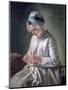 Young Woman at Work, C1725-1778-Francois Duparc-Mounted Premium Giclee Print