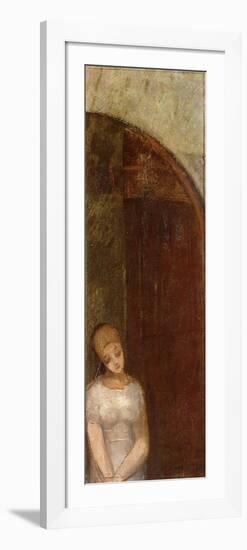 Young Woman Beneath an Arch-Odilon Redon-Framed Giclee Print