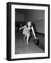 Young Woman Bowling-Philip Gendreau-Framed Photographic Print