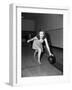 Young Woman Bowling-Philip Gendreau-Framed Photographic Print