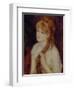 Young Woman Braiding Her Hair, 1876-Pierre-Auguste Renoir-Framed Giclee Print