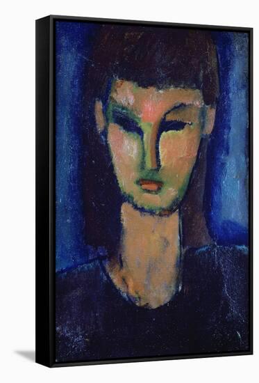 Young Woman, C1910-Amadeo Modigliani-Framed Stretched Canvas