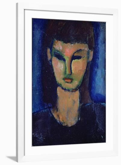 Young Woman, C1910-Amadeo Modigliani-Framed Giclee Print