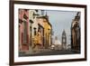 Young Woman Dancing Down Cobbled Street (Recreo)-Ben Pipe-Framed Photographic Print