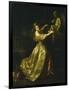 Young Woman Decorating the Statue of Love-Alexander Roslin-Framed Giclee Print