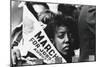 Young Woman Demonstrator at the March on Washington for Jobs and Freedom-null-Mounted Photo