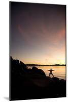 Young Woman Doing Yoga at Lake Tahoe, California-Justin Bailie-Mounted Photographic Print