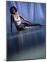 Young Woman Doing Yoga on the Floor-null-Mounted Photographic Print