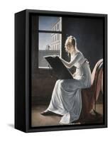 Young Woman Drawing, c.1801-Marie Denise Villers-Framed Stretched Canvas