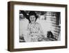 Young Woman Dries a Cooking Pot, Ca. 1939-null-Framed Photographic Print